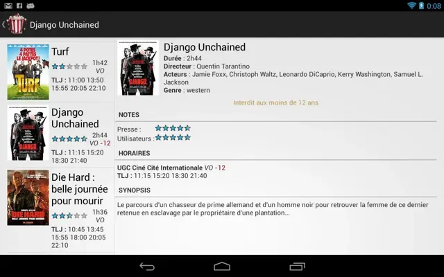 CinéTime android App screenshot 0